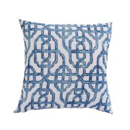Hamptons Style Cushion Cover, Cover Only, Geometric Cushions, Hampton's Pillows, Blue & White Coastal, Scatter Covers - thumbnail 2