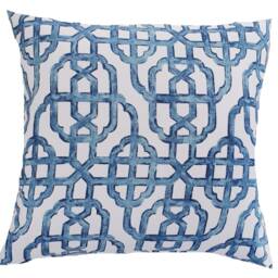 Hamptons Style Cushion Cover, Cover Only, Geometric Cushions, Hampton's Pillows, Blue & White Coastal, Scatter Covers - thumbnail 3