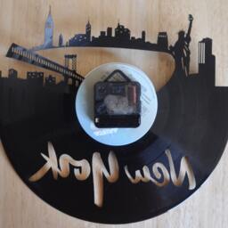 Free Shippingnew York City Themed Vinyl Album Record Clock Made in The > Usa - thumbnail 2