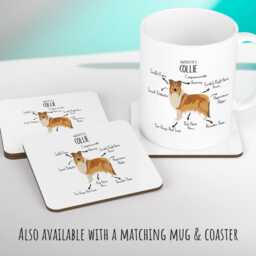 Anatomy Of A Collie Funny Gift For Him Or Her Cushion Pillow Bedroom Decor Stc0094 - thumbnail 3