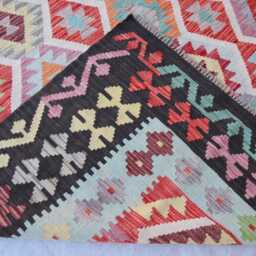 7x10 Afghan Tribal Stunning Kilim Rug, Turkmen Rug, Chubi Maimana New Flatweave Vintage Rug For Bedroom, Livingroom - thumbnail 4