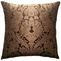 Lumbar Throw Pillow Rubelli Tebaldo Blue & Gold Silk Brocatelle Fabric Cushion Cover - Made in Italy - thumbnail 4