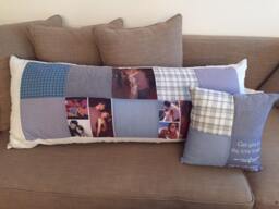 Christmas Gift, Cool Gifts. Gift For Bff.unique Pillow Photo Quilt. Patchwork With Photos. Custom Personalized Pi - thumbnail 1