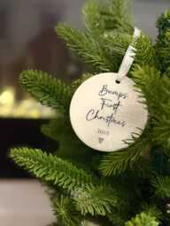 Bump's First Christmas Bauble Expectant Parents Gift - Pregnancy