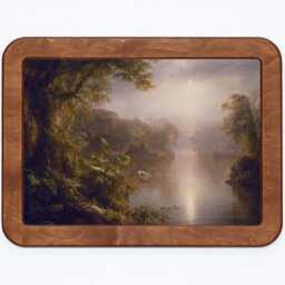 El Rio De Luz The River Of Light Frederic Edwin Church Trees Nature Landscape Classic Painting Wooden Framed Art Print - thumbnail 3