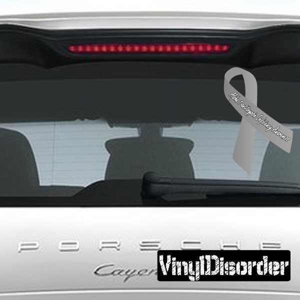 Alpha 1 Antitrypsin Deficiency Awareness Ribbon Vinyl Wall Decal Or Car Sticker
