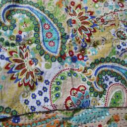 Beige Colour 16x16 Kantha Cotton Pillowcases Floral Pillow Cover Living Rooms Cushion Cover Paisley Print Decorative Indian Covers - thumbnail 2