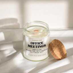 Funny Colleague Gift Candle Office Secret Santa, Natural Soy Wax, Handmade - thumbnail 2