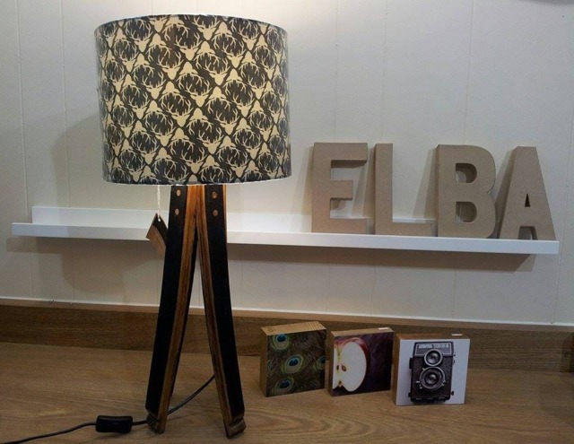 Whisky Barrel Table Lamp-Barrel Stave Lamp-Gift For Home -Wedding Gift-Recycled Oak Lamp-Whiskey Furniture - image 1