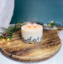 Pillar Christmas Candle, Christmas Candle Gift, Festive Spice Gift For Women Her , Scented Winter - thumbnail 1