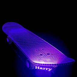 Skateboard 3D Smart App Control Night Light Bluetooth, Music, 7&16M Colour Mobile App , Gift Led Lamp - thumbnail 4