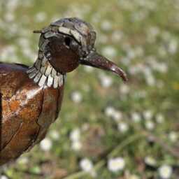 Hand Crafted Recycled New Style Metal Pheasant. Outdoor Garden Sculpture. Pheasants - thumbnail 2