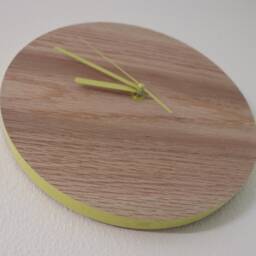 Modern Walnut Wood Wall Clock Minimalist Home Decor - thumbnail 4