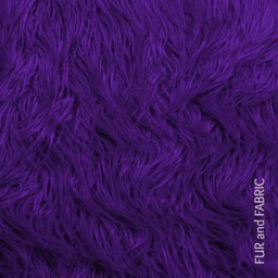Luxury Faux Fur Throw Blanket, Deep Purple Shag, Minky Lining - thumbnail 4