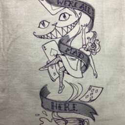 All Mad Here Wonderland Wall Hanging - thumbnail 2