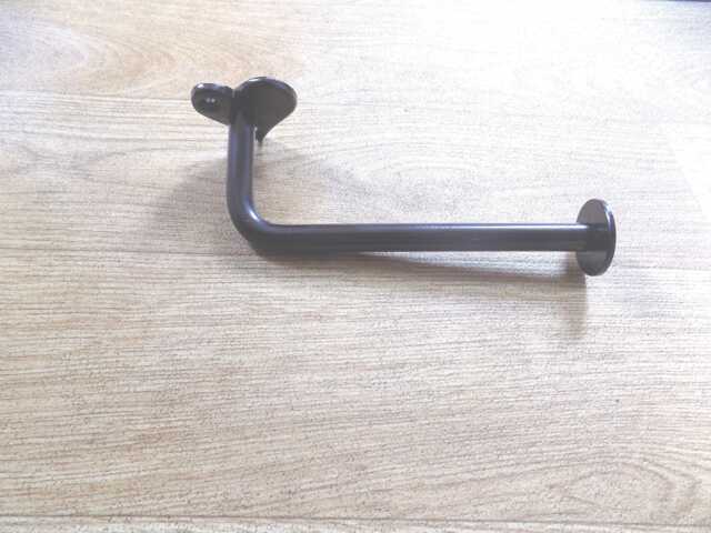 Heart Toilet Roll Holder, Wrought Iron - Forged Steel Hand Made in UK +Free Fitting Kit - image 1