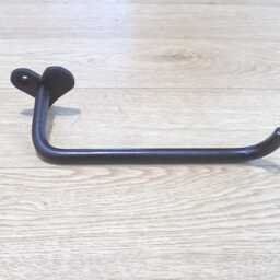Heart Toilet Roll Holder, Wrought Iron - Forged Steel Hand Made in UK +Free Fitting Kit - thumbnail 2