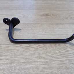 Heart Toilet Roll Holderwrought Iron - Forged Steel Hand Made.hollow Wall Friendly + Free Fitting Kit - thumbnail 2