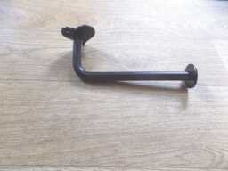 Heart Toilet Roll Holderwrought Iron - Forged Steel Hand Made.hollow Wall Friendly + Free Fitting Kit - thumbnail 1