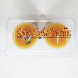 Pair Of 2 Beeswax Votive Candles/Sample Pack Handmade in The Usa 100% All Natural With Cotton Wicking Votives Allergy Friendly - thumbnail 3