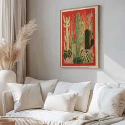 Cactus Print, Mexican Art, Decor, Painting, Wall Home Art Print - thumbnail 2