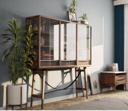 Glass Cabinet With Glass Doors Storage Cabinets Display Door Case