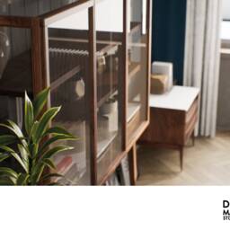 Glass Cabinet With Glass Doors Storage Cabinets Display Door Case - thumbnail 3