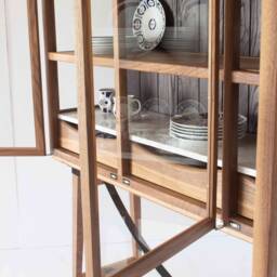 Glass Cabinet With Glass Doors Storage Cabinets Display Door Case - thumbnail 2