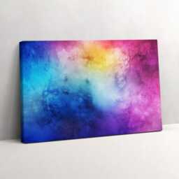 Colorful Spots Canvas, Picture Wall Hanging, Pink Decor, Abstraction Canvas Print - thumbnail 2