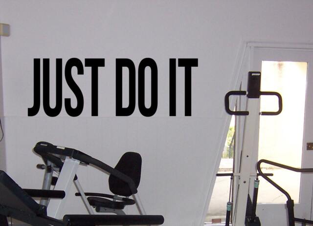 Just Do It Fitness Daily Motivation Vinyl Decal Workout Gym Wall Sticker Sport Home Interior Graphics 14(Fgm - image 1