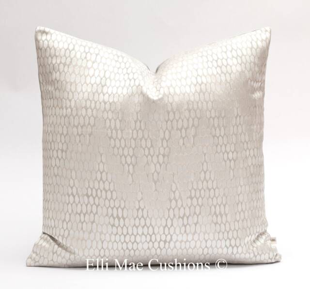 Luxury Designer Silver Grey Contemporary Modern Cushion Pillow Cover - image 1