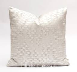 Luxury Designer Silver Grey Contemporary Modern Cushion Pillow Cover - thumbnail 1