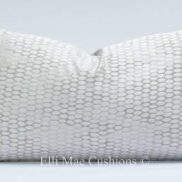 Luxury Designer Silver Grey Contemporary Modern Cushion Pillow Cover - thumbnail 3