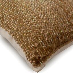 "Art Silk Gold Throw Pillow Cover 16""x16" - thumbnail 2