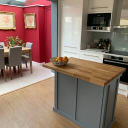 The Surbiton Bespoke Custom Made To Order Kitchen Island Breakfast Bar - Available in Any Colour - thumbnail 3