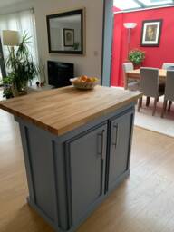 The Surbiton Bespoke Custom Made To Order Kitchen Island Breakfast Bar - Available in Any Colour