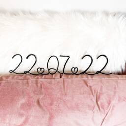 Wire Words - Personalised Date Sign Bespoke Wall Art Quotes & Sayings - thumbnail 3