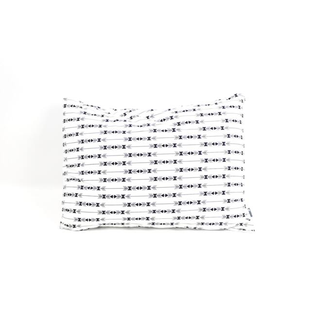 Standard Size Pillowcase - Monochrome Black Arrows On White Toddler Or Baby Bedding Unisex Pillow Cover Standard - image 1