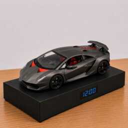 Lamborghini Sesto Elemento Car Alarm Clock - Realistic Engine Sound, Handmade, Enthusiast Gift - thumbnail 2