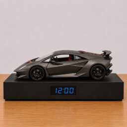Lamborghini Sesto Elemento Car Alarm Clock - Realistic Engine Sound, Handmade, Enthusiast Gift - thumbnail 4