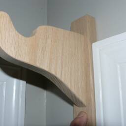 Oak Curtain Rod Brackets - thumbnail 2