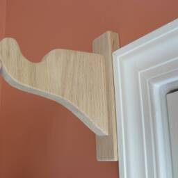 Oak Curtain Rod Brackets - thumbnail 3