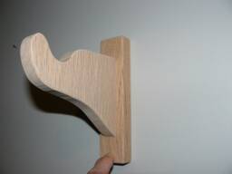 Oak Curtain Rod Brackets