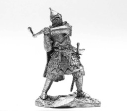 Tin 54mm Russian Warrior With Axe 16Th Century - thumbnail 1