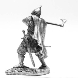 Tin 54mm Russian Warrior With Axe 16Th Century - thumbnail 3