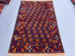 3x5 Beautiful Afghan Oriental Rug, Luxury Handknotted Tribal Rug For Livingroom, Bedroom & Office - Home Decor Area Boho Gift - thumbnail 1