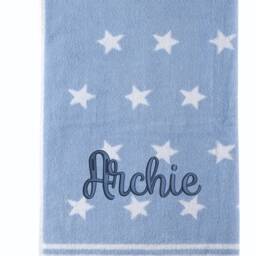 Personalised Custom 100% Cotton Stars Supersoft Absorbent Luxury Embroidered Hand Bath Towels Luxurious Quality Gift - thumbnail 3