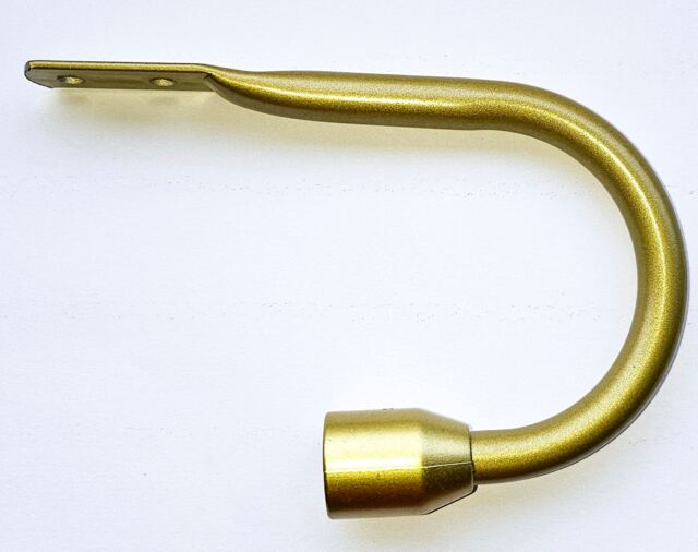 Matt Gold Bar Curtain Tiebacks/Holdbacks - image 1