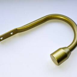 Matt Gold Bar Curtain Tiebacks/Holdbacks - thumbnail 2