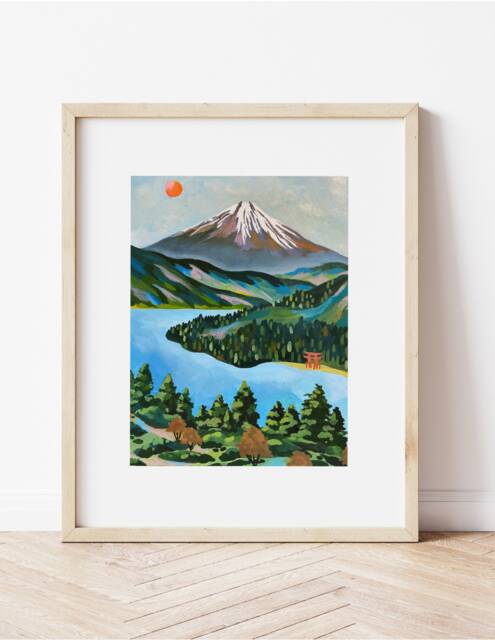 Mt. Fuji Wall Art, Art Print, Japan, Tokyo, Travel - image 1